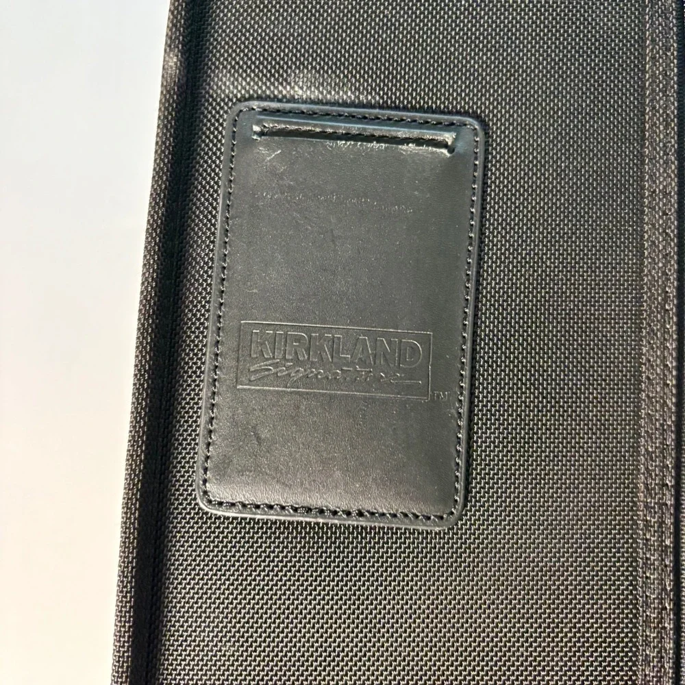 Kirkland Signature Black Cordura Ballistic Fabric Rolling Carry On Suitcase